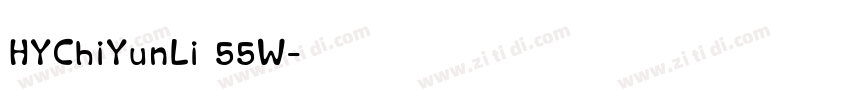 HYChiYunLi 55W字体转换